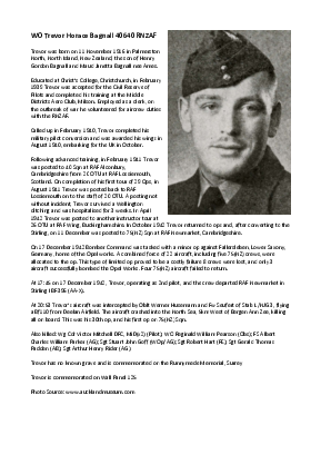 A preview of a PDF biography for Bagnall, Trevor Horace